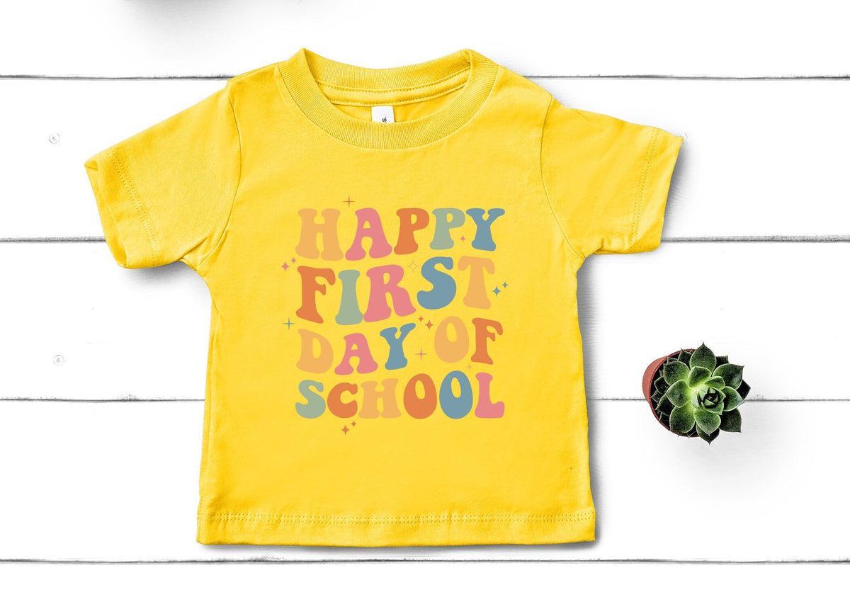 Happy First Day School Teacher Kindergarten Teacher Back School