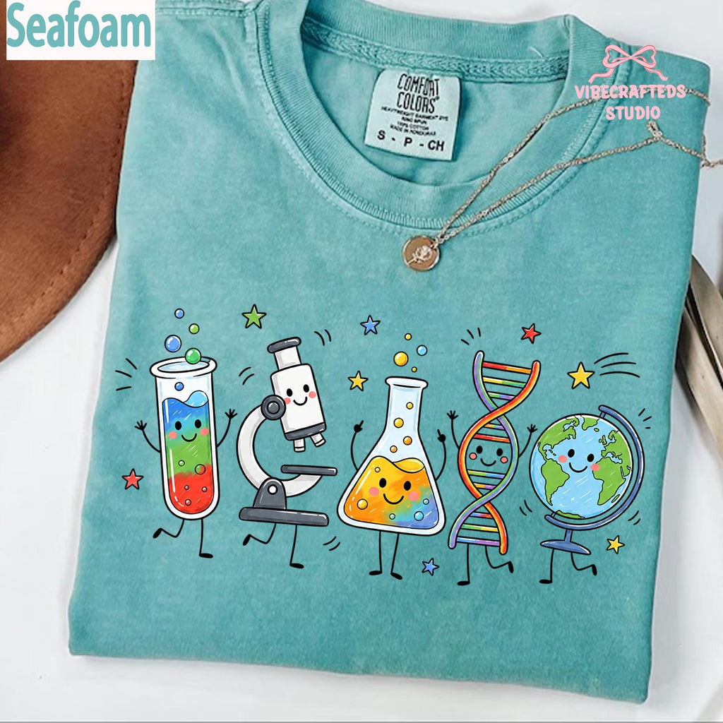 Science Supplies Comfort Colors Science Teacher Stem Biology Chemistry Tee Back School Teacher
