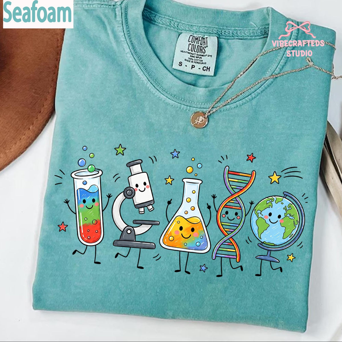 Science Supplies Comfort Colors Science Teacher Stem Biology Chemistry Tee Back School Teacher