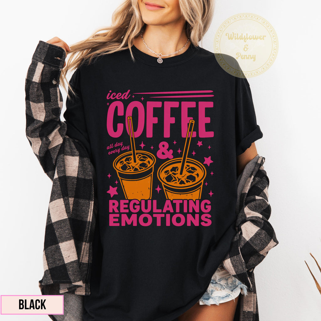 Comfort Colors Regulate Emotions Mental Health Teacher Therapis Counselor Neurodivergent Tee