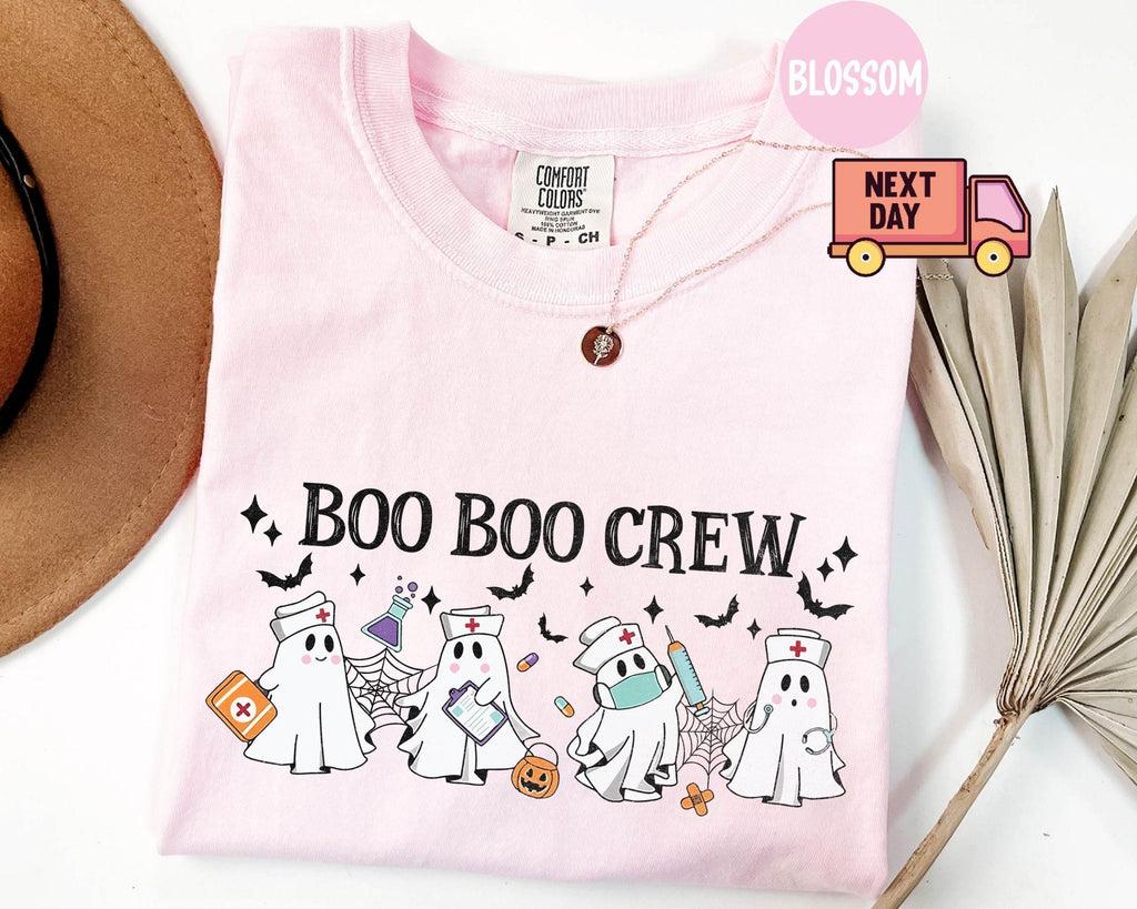 Comfort Colors Halloween Nurse Boo Boo Crew Nurse Spooky Season Spooky Nurse Nurse Halloween
