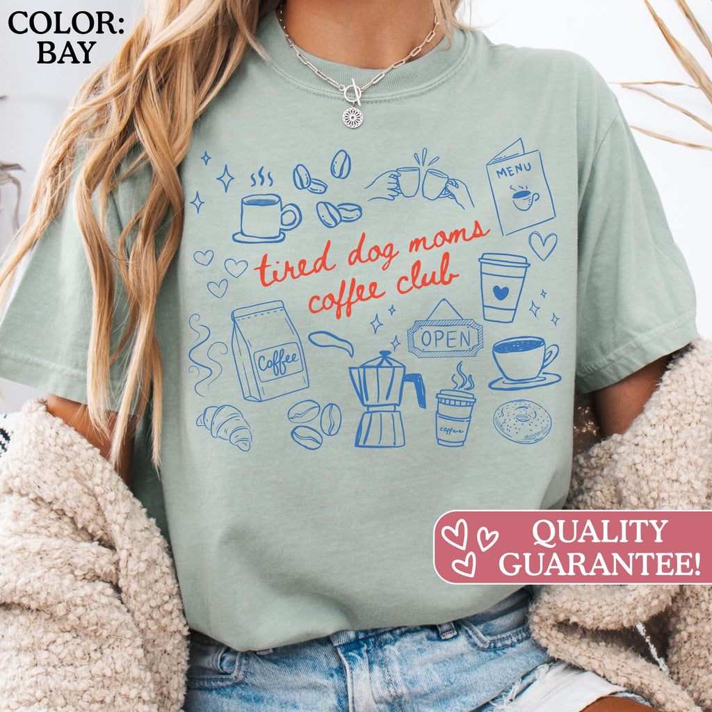 Comfort Colors Dog Mom Coffee Lover Caffeinated Dog Mom Dog Mothers Day Dog Mama Dog Lover Fur Mama