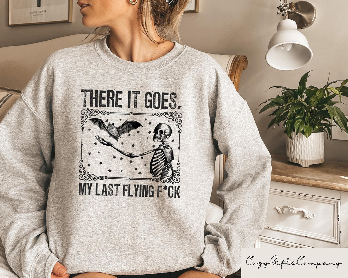 Skeleton Bat Halloween Halloween Sweater Spooky Spooky Season