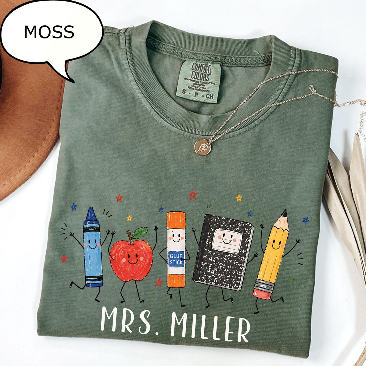 Comfort Colors Custom Teacher Name Back School Personalized Teacher