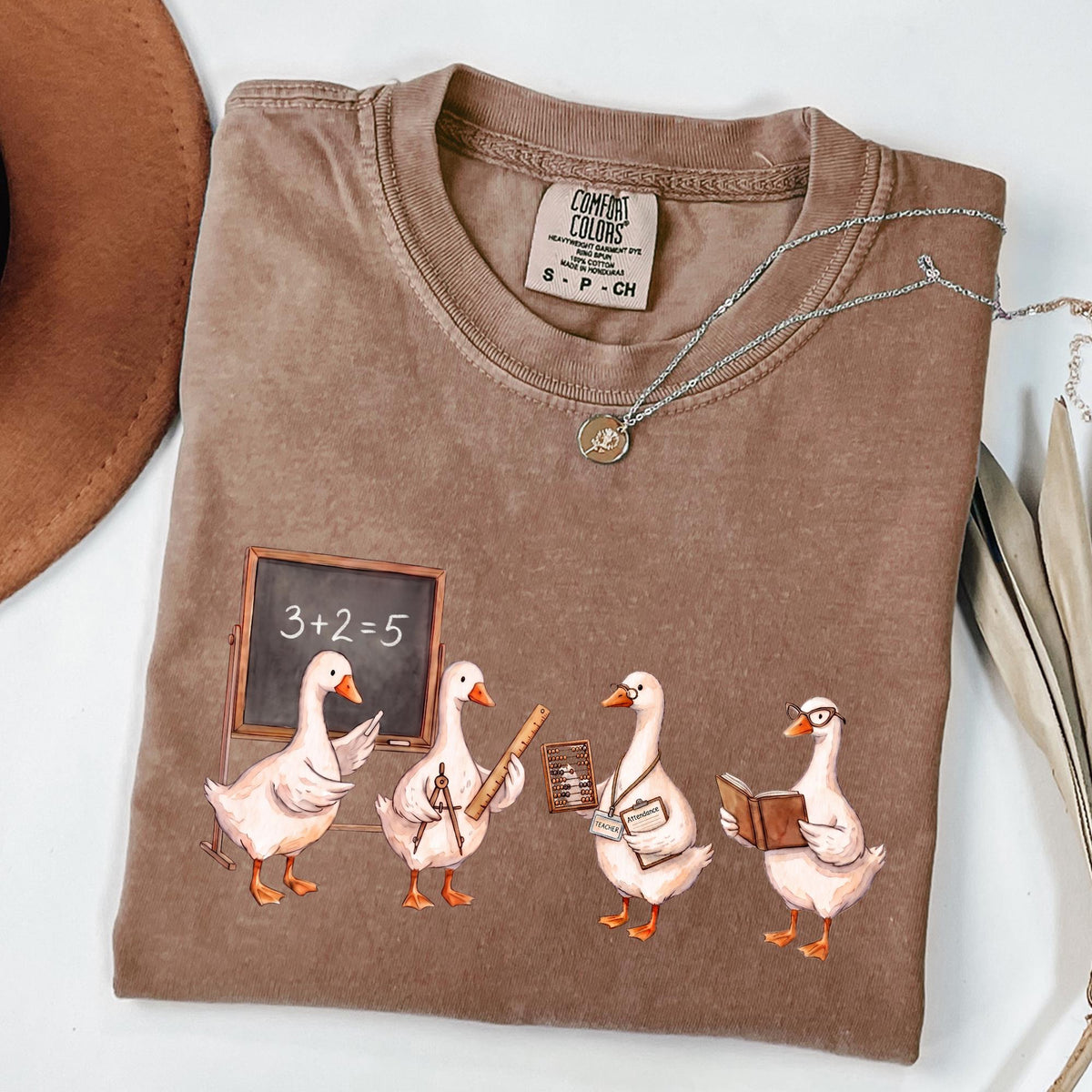 Comfort Colors Teacher Goose Silly Goose Teacher Tee Math Teacher Tee Back School Teacher Teacher