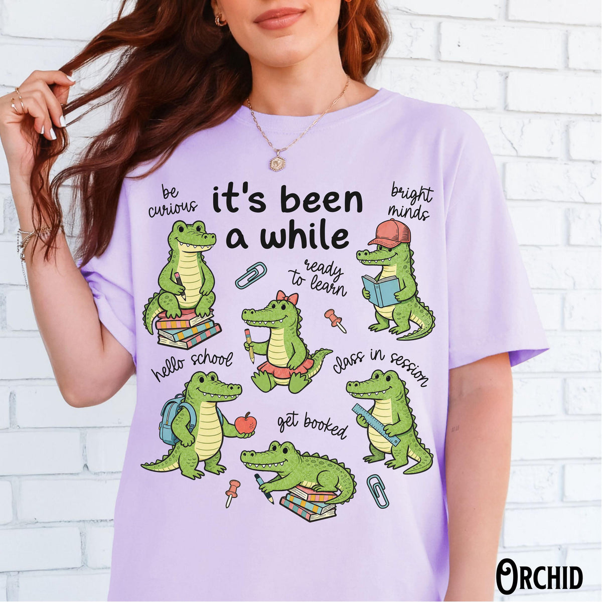 Teacher Back School Teaching Tee Comfort Colors It'S While Crocodile Group Team First Day