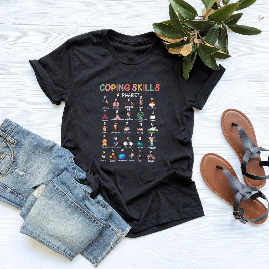 Coping Skills Alphabe Mental Health School Counselor Psychologis School Social Worker Social Worker
