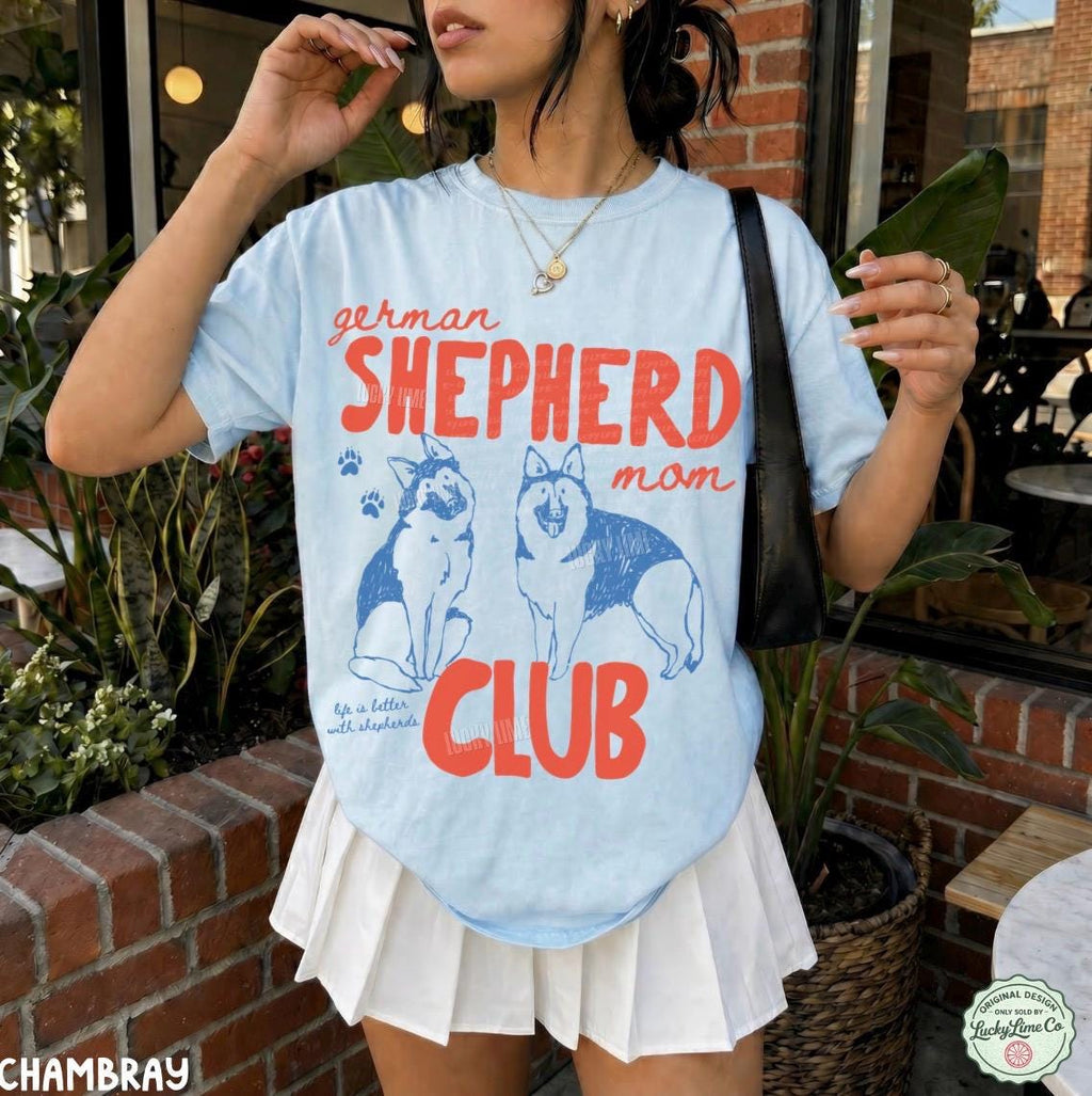 German Shepherd Mom Club German Shepherd Dog Mom Dog Mama Tee Gsd Dog Mom Era Pet Parent Fur Mama