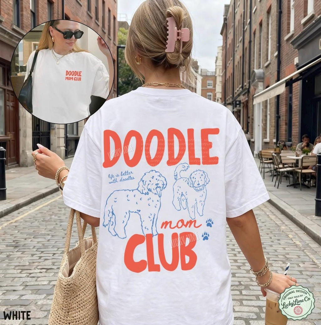 Doodle Mom Club Goldendoodle Labradoodle Dog Mom Dog Mama Pet Parent Fur Mama Back
