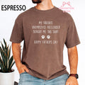 Favorite Unemployed Freeloader Bought Dog Dad Tee Fathers Day Dog Pet Lover Humor Comfort Colors