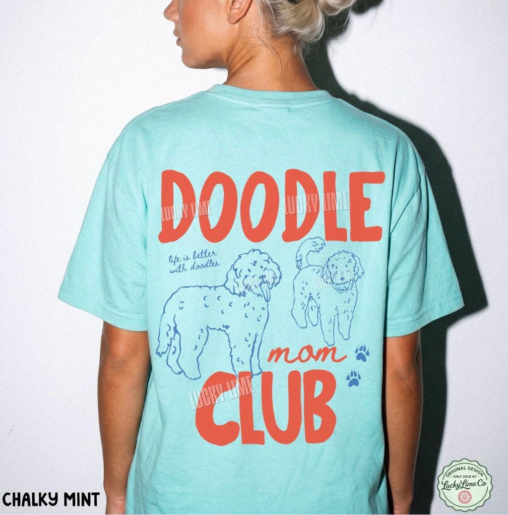 Doodle Mom Club Goldendoodle Labradoodle Dog Mom Dog Mama Pet Parent Fur Mama Back