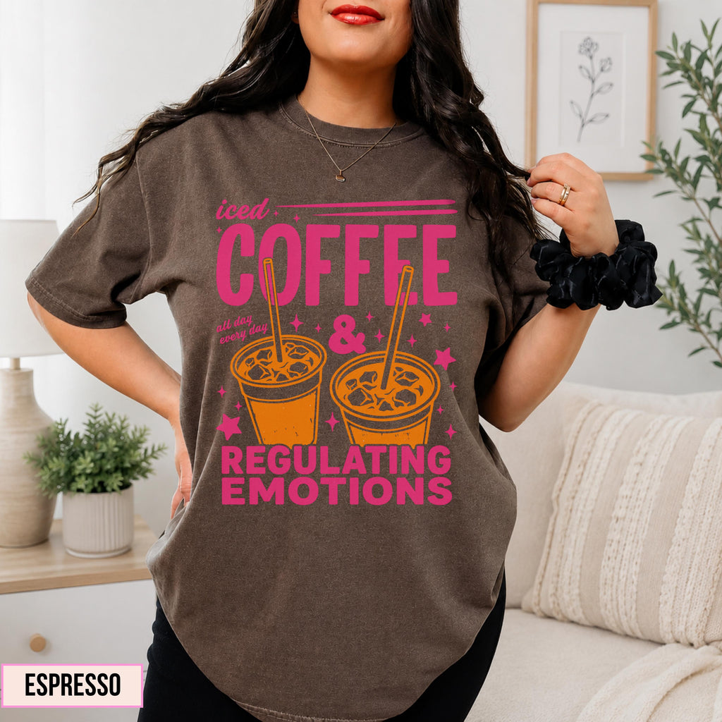 Comfort Colors Regulate Emotions Mental Health Teacher Therapis Counselor Neurodivergent Tee