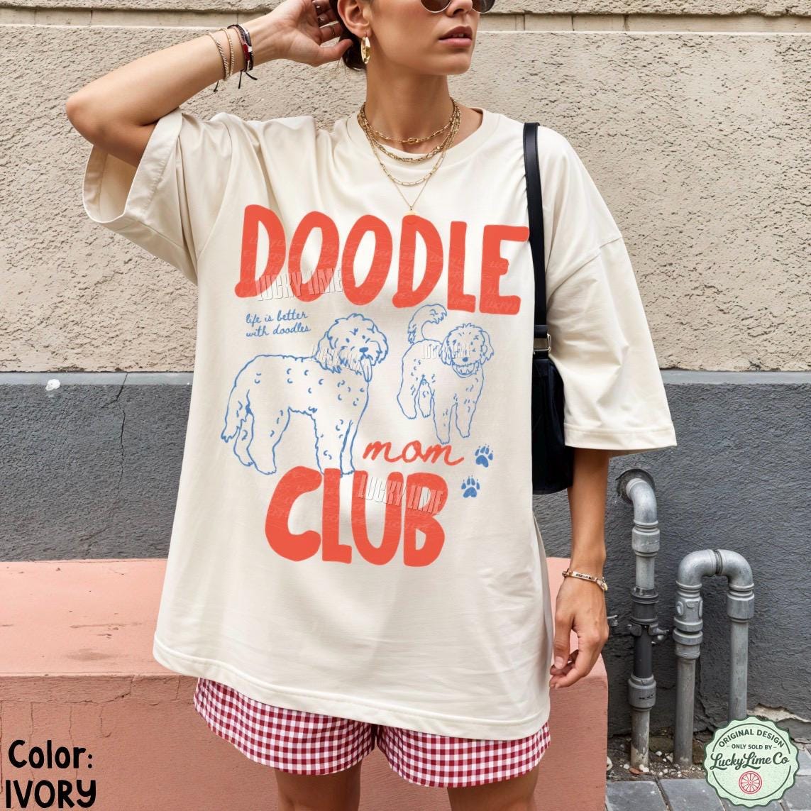 Doodle Mom Club Goldendoodle Labradoodle Dog Mom Dog Mama Pet Parent Fur Mama Tee