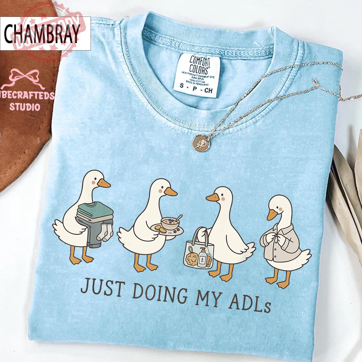 Doing Adls Goose Nurse Cna Occupational Therapy Tee Healthcare Worker Comfort Colors
