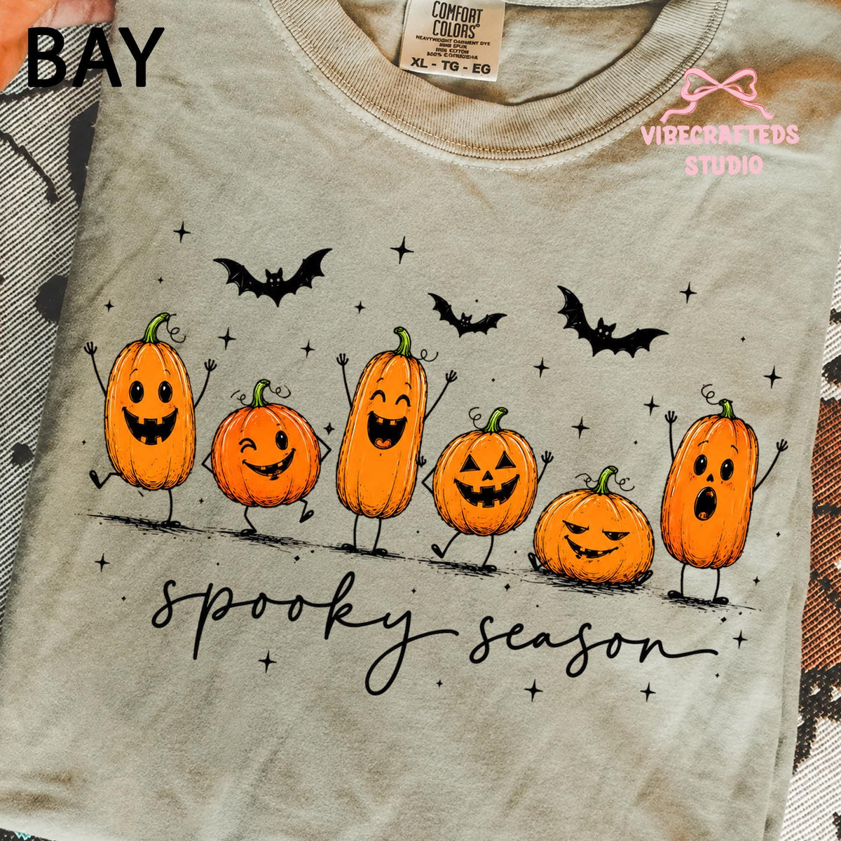Halloween Pumpkin Comfort Colors Spooky Season Pumpkin Tee Jack Lantern Fall Autumn Halloween