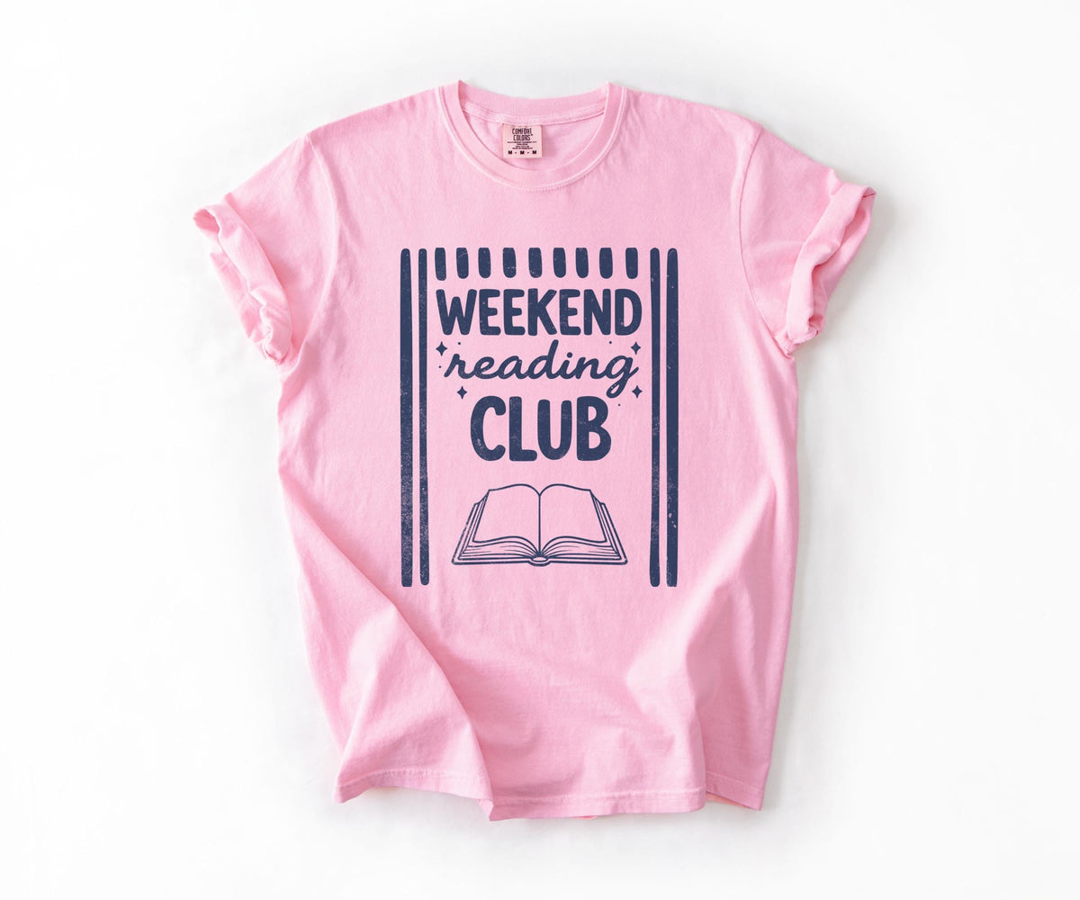 Book Lover Weekend Reading Club Tee Bookish Summer Reader
