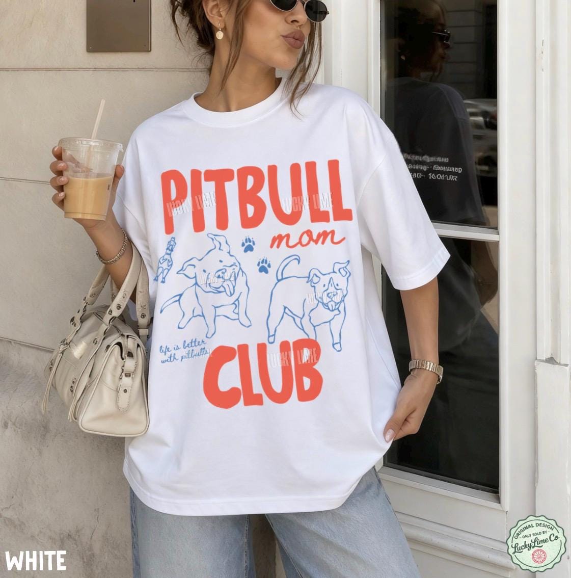 Pitbull Mom Club Pit Bull Dog Mom Staffordshire Terrier Dog Lover Rescue Dog Fur Mama Dog Mama Tee