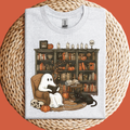 Ghost Reading Halloween Shirt Unisex