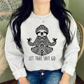 Zen Sloth Meditating Yoga Crewneck Sweatshirt Hoodie 045