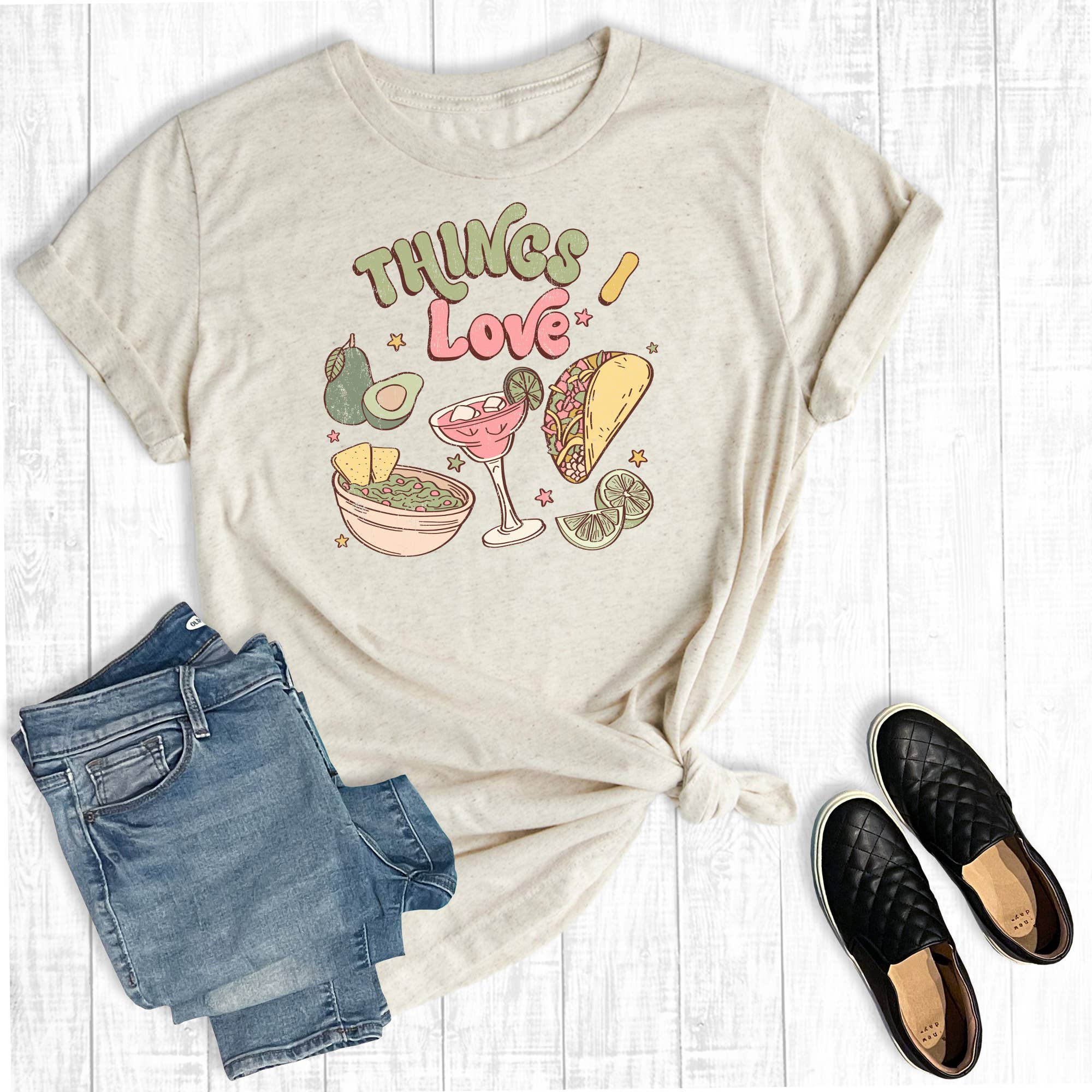 Things I Love Tacos and Margaritas Graphic Tee