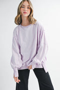 9122GK Oversized Seam Detail Pullover