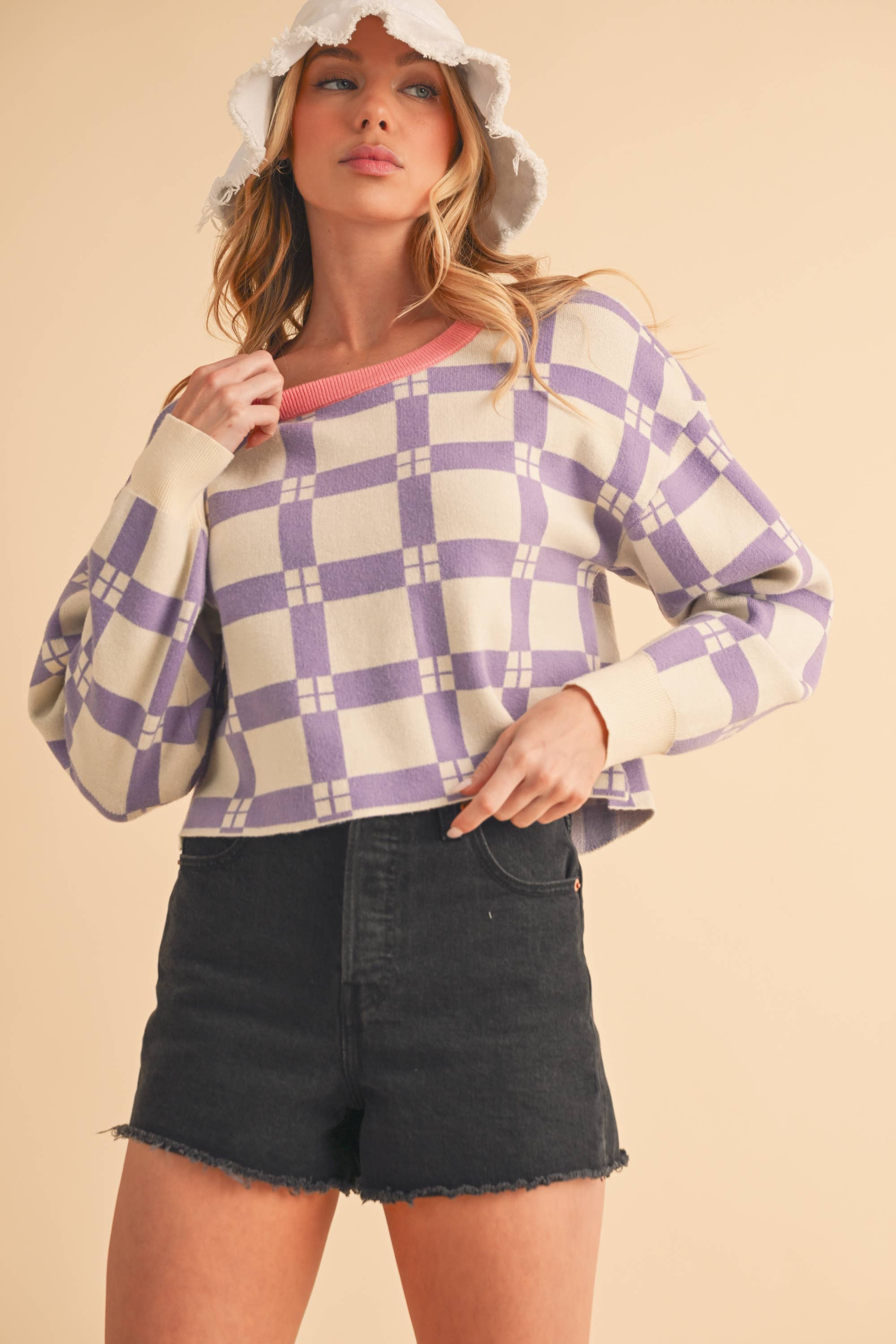 3236EK Pam Plaid Sweater 5