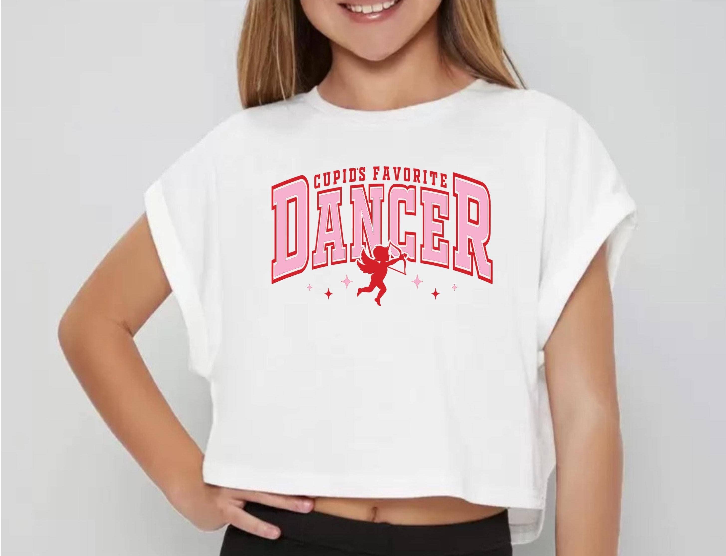 Cupid's Favorite Dancer Crop Shirt - Dance Team Gift
