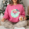 Painted Pink Santa Sweater