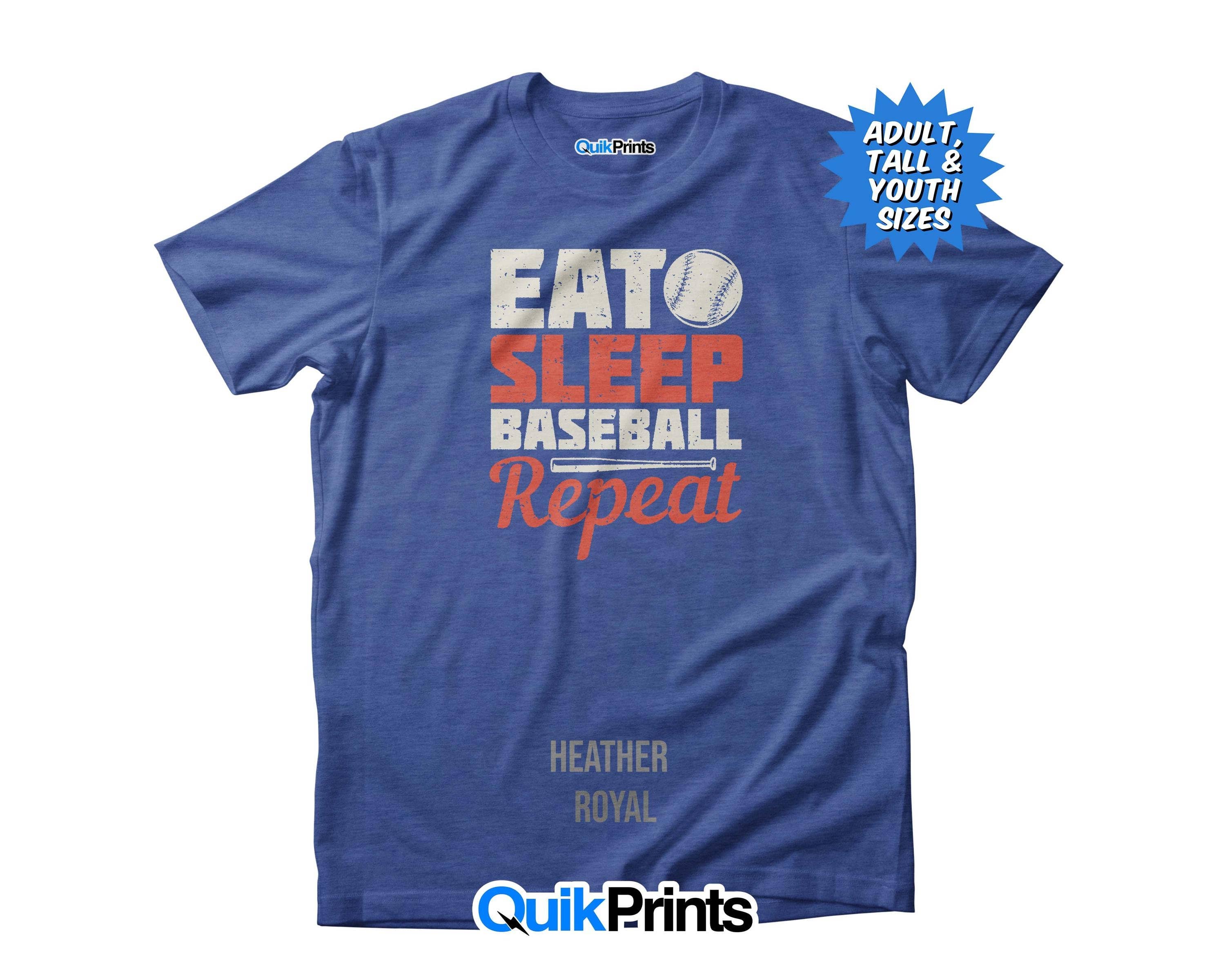 Eat, Sleep, Baseball, Repeat - Premium T-Shirt - Custom Made