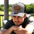 250 USA Leather Patch Richardson Hat Gray Unisex