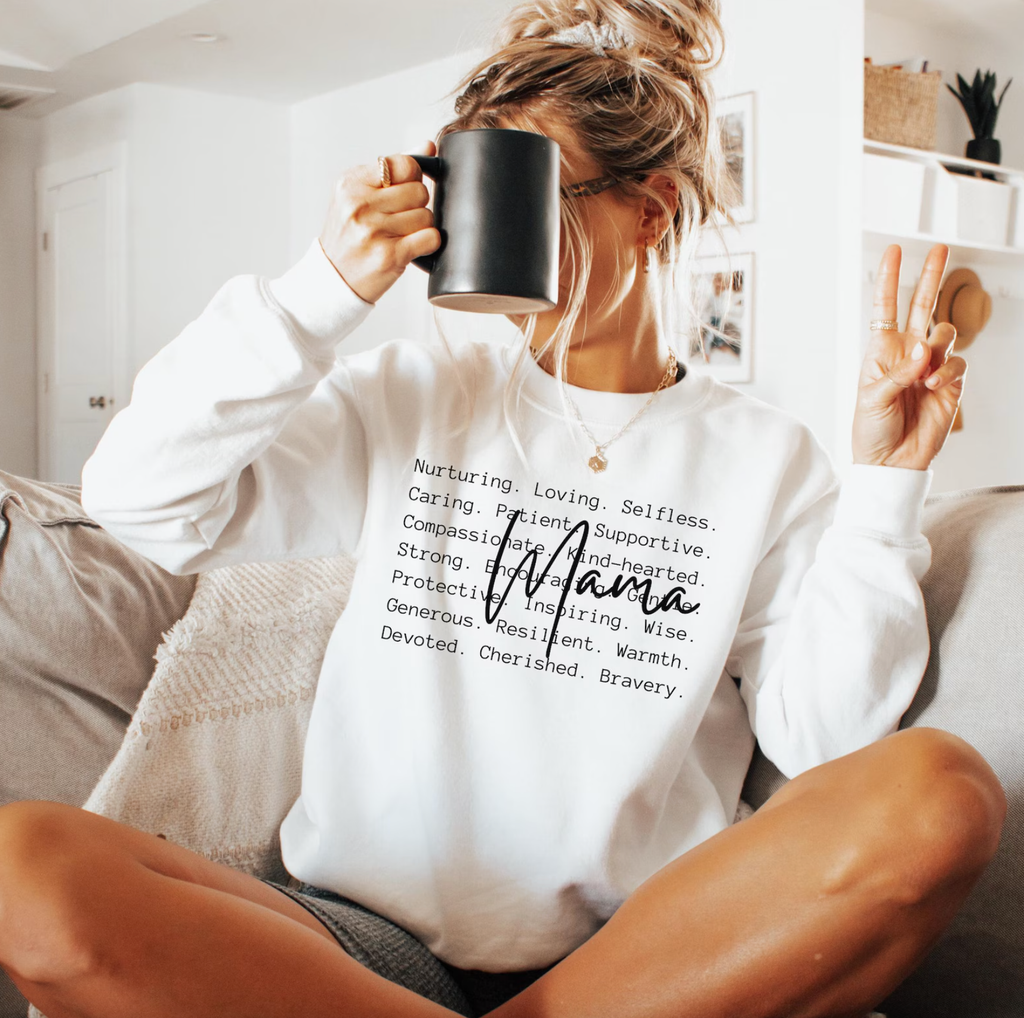 Mama Words Crewneck Unisex