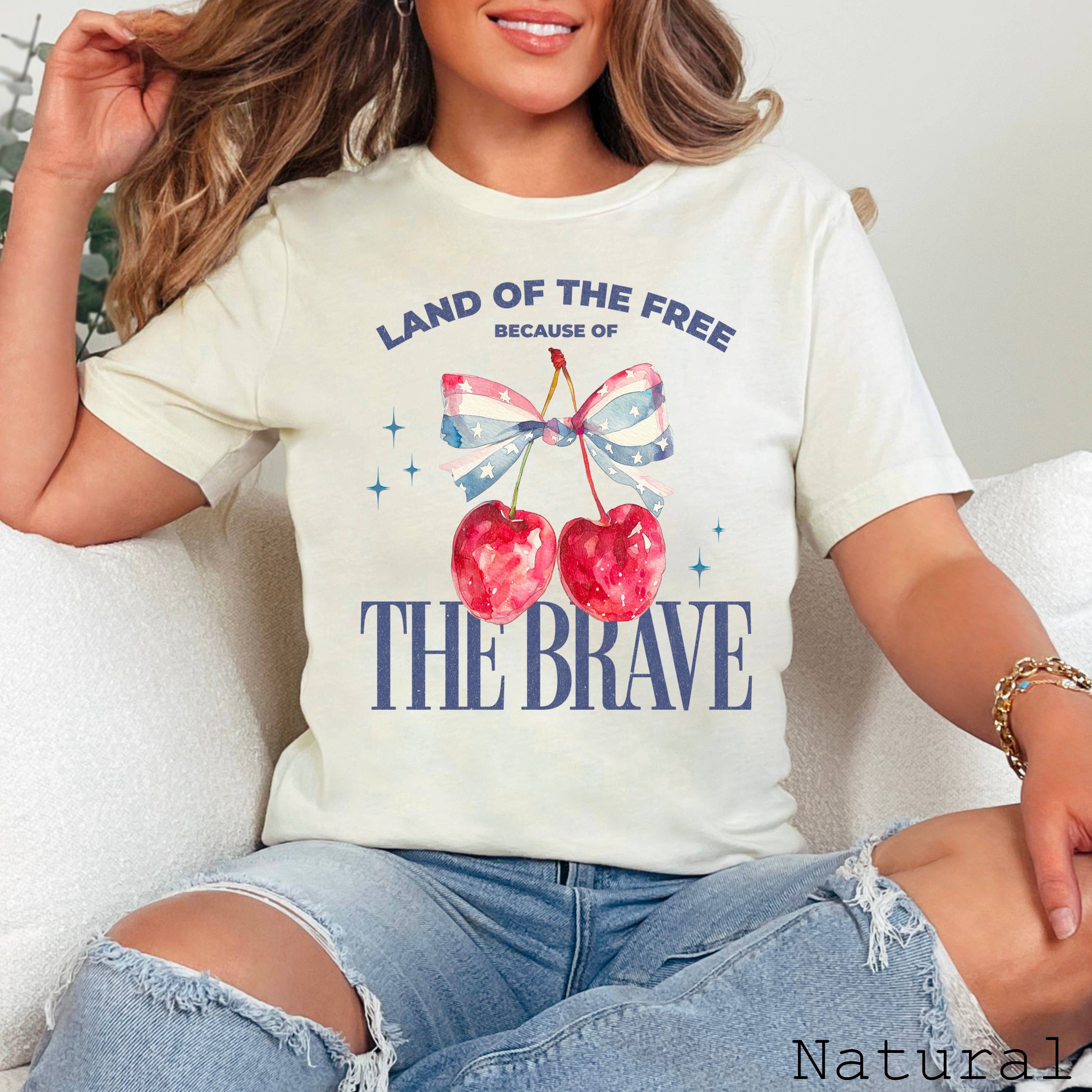 July 4th Graphic Tee | Land of the Free | Bella Canvas