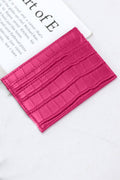 ..0827 Croc Pattern Card Holder Wallet SI-26665