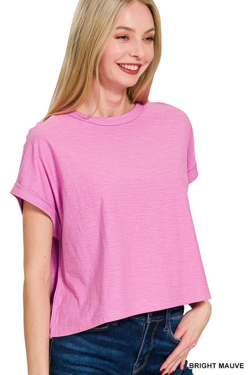 .0802 Cotton Slub Short Sleeve Tee SI-27619