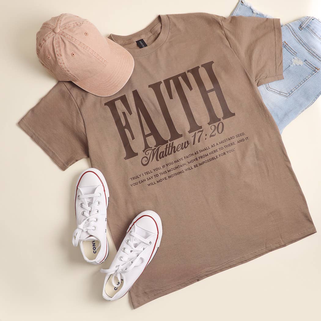 Faith Mathew 17:20 Heavy Cotton T-Shirt