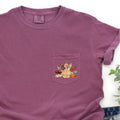 Thanksgiving Turkey, Colorful, Plaid, Pocket Tee