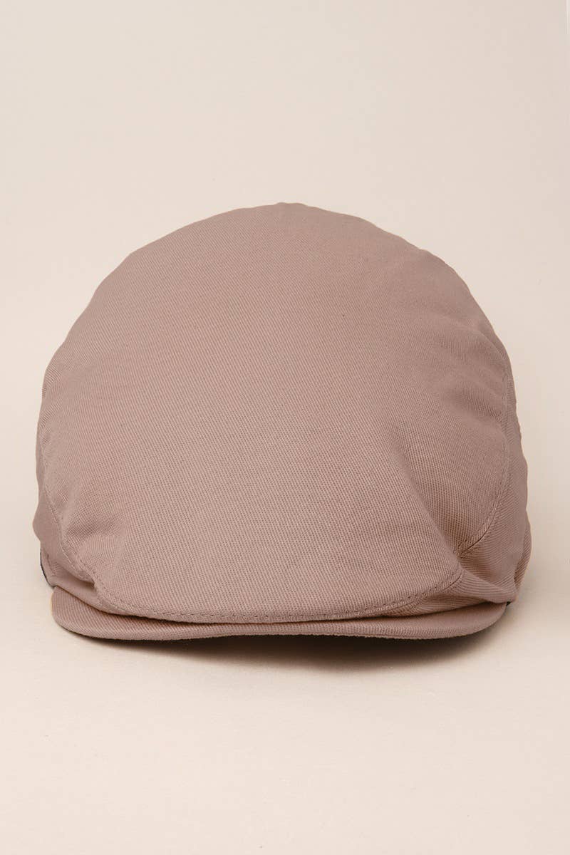 Men's Solid Plain Cotton Newsboy Ivy Cap