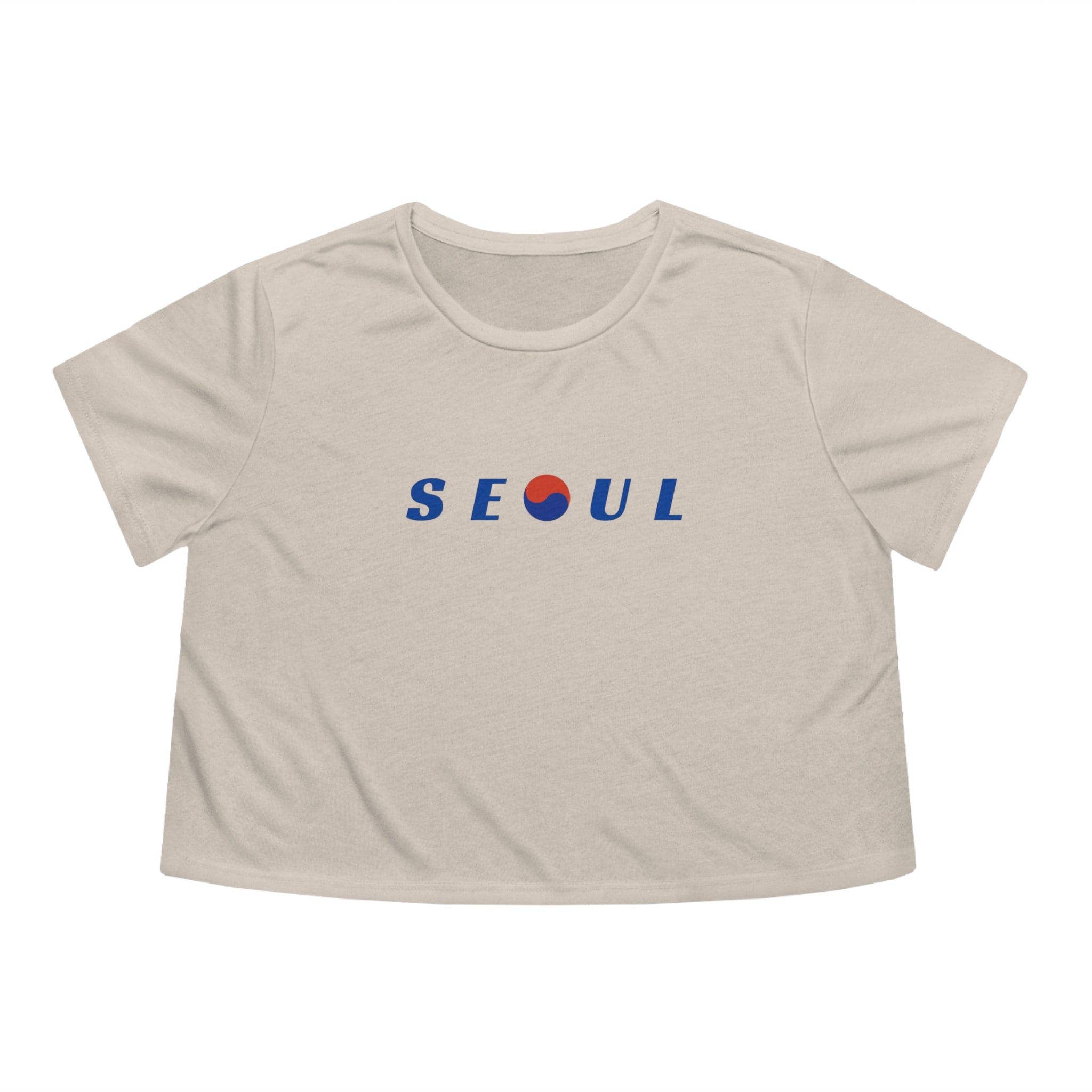 Korean Flag Trigram Seoul Aesthetic Cropped Tee