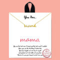 Gold-Dipped Mama Script Necklace