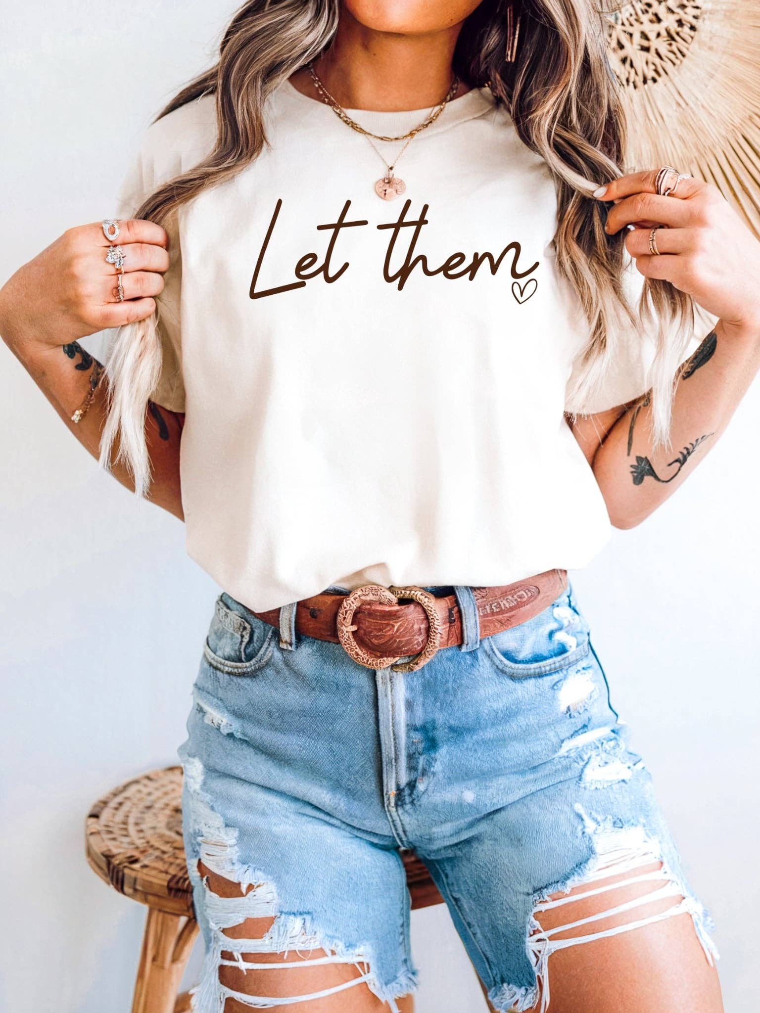New Let Them Cream Tultex Spring Graphic Tee
