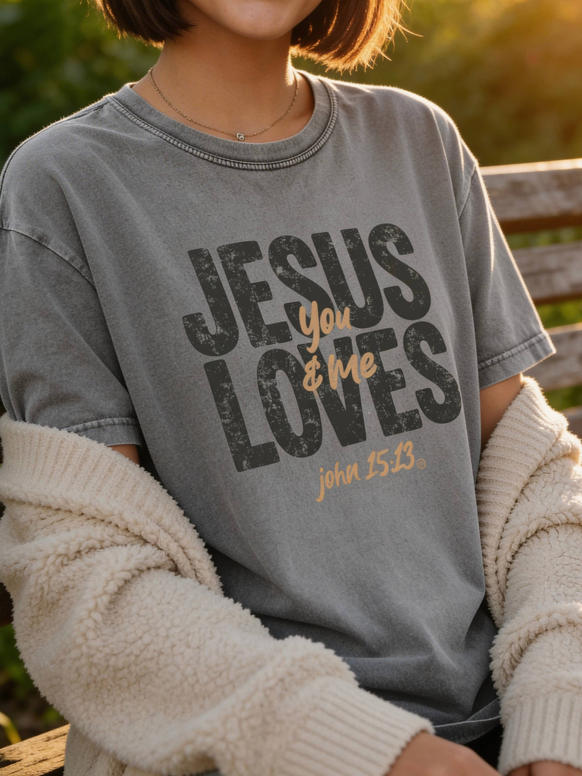Jesus Loves You and Me Faith Tee Unisex