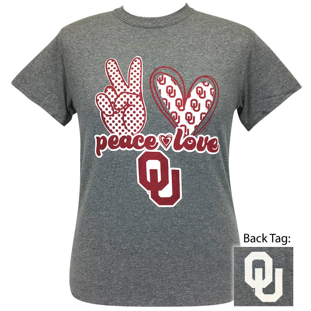 Peace Love Ou Graphite Heather Ss