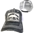 Working Hard For My Dog | Unisex Hat | Distressed Unisex