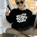 Cute Hey Boo Ghost Crewneck Sweatshirt Hoodie Halloween