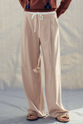 Relaxed Wide-Leg Drawstring Trousers