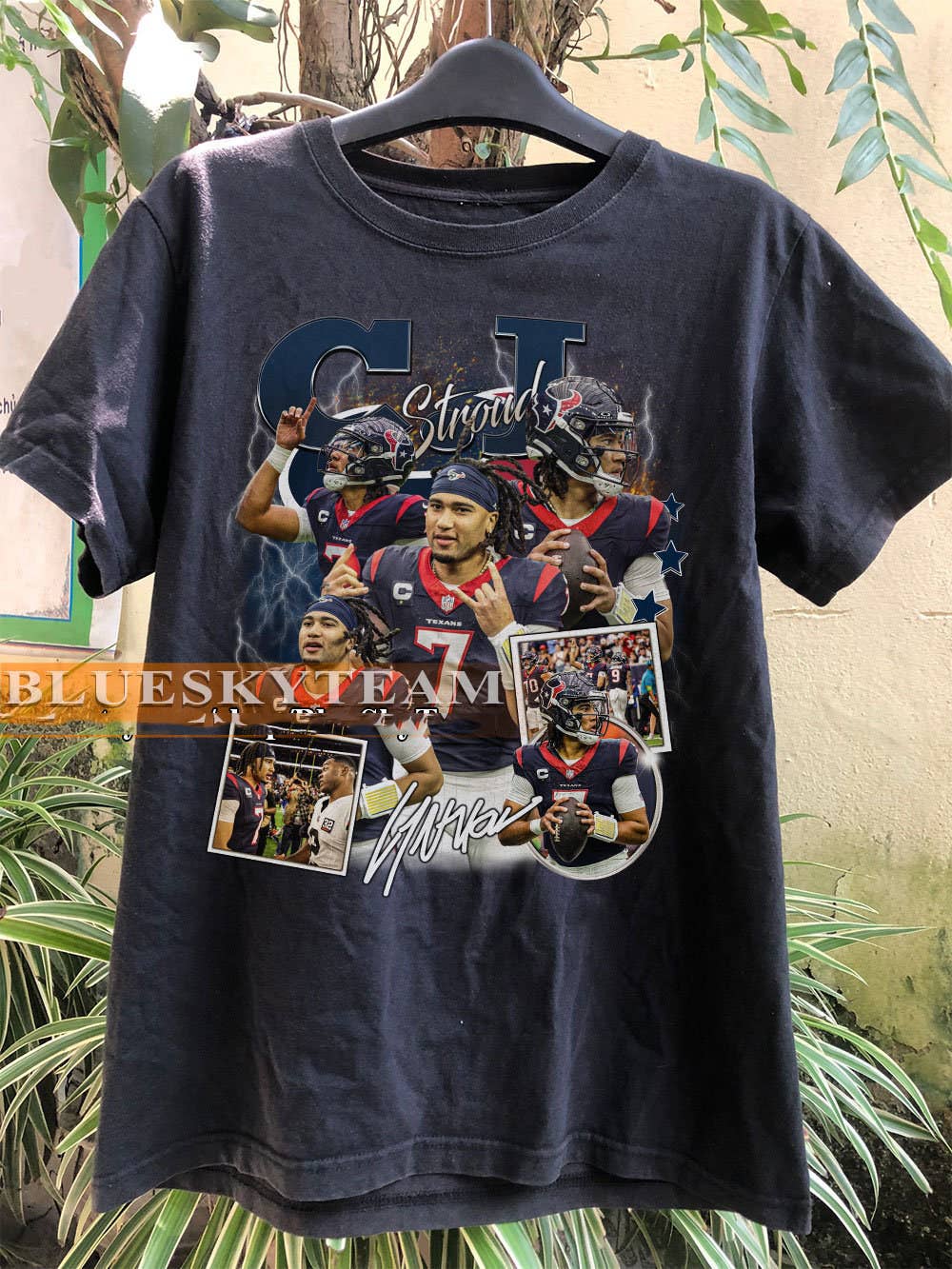 Cj Stroud Vintage 90s Retro Bootleg Football Tee