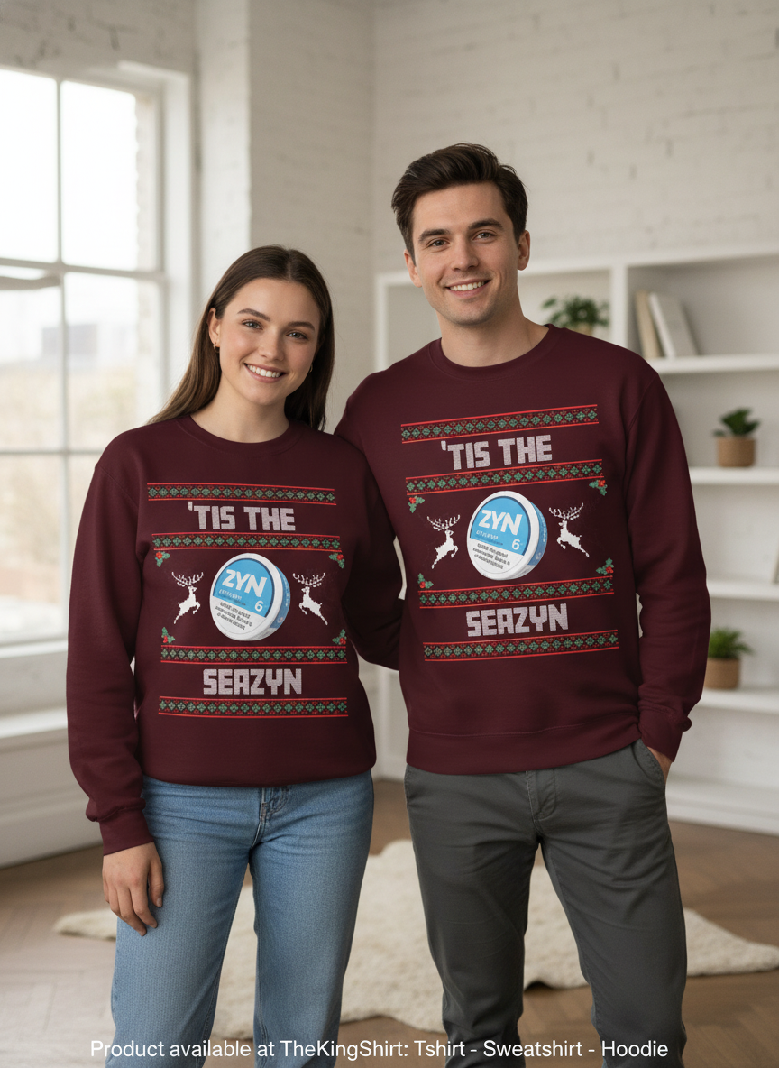 Tis the Seazyn Merry Zynmas Christmas - Funny Unisex Sweater