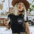 Wine Heart Pocket Graphic Tee  088