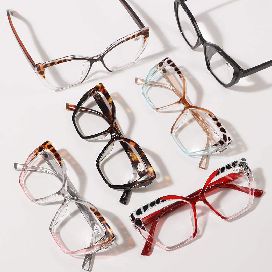Women's Fashion Leopard Frame Reading Glasses