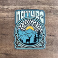 Retro Nature Sticker Decal For Adventure Water Bottle